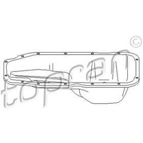 Resim TOPRAN 205595001 Yag Karteri(Opel Vectra A 1.8-2.0 ) 0652098 90200542 (WE436518) 