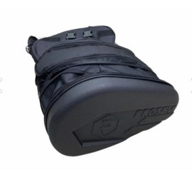 Resim ebakbak Motosiklet Soft Sert Plastik Yan Heybe Takım Körüklü Genişleyebilir Motor Tur Çantası Körüklü 