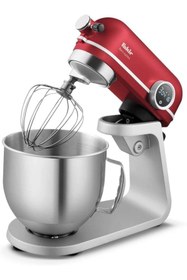 Resim Mena Rise Retroplex Mutfak Robotu, Yoğurucu, 800W, 5.2 L Hazne, Paslanmaz, Rouge 1112232 