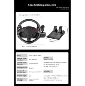 Resim Ozmik T6 Racing Whell Ps4 Xbox Switch Pc Uyumlu Direksiyon Seti 