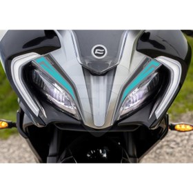 Resim Redline Grafik Cf Moto 250 Sr Far Kaşı Nardo Gri-turkuaz 