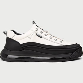 Resim Deery Erkek Hakiki Deri Beyaz Sneaker Ayakkabı 