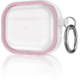 Resim Drnds Movenchy Apple Uyumlu AirPods Pro 2 2.nesil Shiny Şeffaf Kılıf - Pembe 
