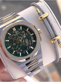 Resim Wesse İtalyan Bileklik Hediyeli Otomatik 2 yıl Garantili 5 Atm Suya Dayanıklı Erkek Kol Saati 803.Y 