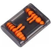 Resim Shineyee 2 Çift Portatif Silikon Kulak Tıkacı - Gürültü Engelleme, Konforlu Uyku, Çalışma Ve Seyahat İçin Turuncu 