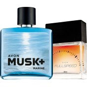 Resim Avon Musk Marine 75 ml Erkek Edt+Avon Fullspeed 30 ml Erkek Edt 