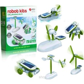 Resim Pileli Store Güneş Enerjili Robot Oluşturma Seti (6 In 1) 