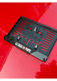 Resim Lacasa De Motorsiklet Plakalık Mat Model 