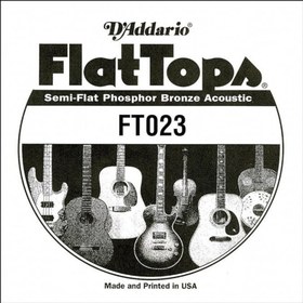 Resim D'Addario Flat Tops Phosphor Bronze Akustik Gitar Tek Tel (23) 