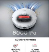 Resim Roborock Yeni Premium Hepa Filtreli S8 Son Seri Robot Süpürge, 6000pa, Vibrarise Paspaslama, 