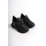 Resim Pinko Çocuk Unisex Garantili Günlük Ortopedik Unisex Sneaker Spor Ayakkabı Siyah-füme 