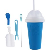 Resim Empoorlium Freeze Magic Slushy Cup, Kapaklı ve Pipetli Smoothie Bardakları, Slushie Maker Cup Harika Şeyler (Yurt Dışından) 