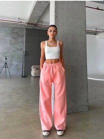 Resim 3 İplik Şardonlu Oversize Eşofman Somon Somon 