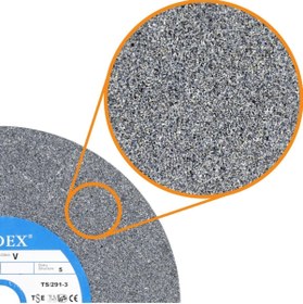 Resim Rodex Taşlama Bıçak Bileme Taşı Taş Motoru 200x25x20 Mm - 60 Kum (5 ADET) 