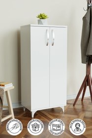 Resim Hediyeler Kapında Beyaz 3 Raflı Çok Amaçlı Mutfak Dolabı Kiler Banyo Balkon Erzak Dolabı 