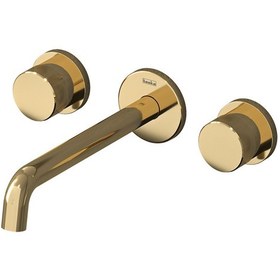 Resim Teska E 5217 Tria Ankastre Lavabo Bataryası Altın 