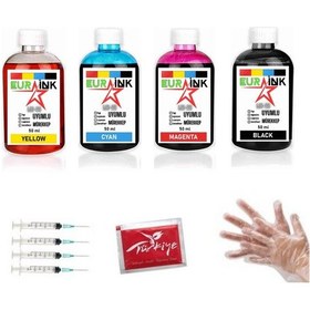 Resim Canon Mg2450 Yazıcı Uyumlu Mürekkep Magenta 500 Ml 545-546 