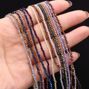 Resim 1 Adet 2mm, 3 mm Küçük İnci, Fasetli Doğal Taş Spinel Renk Kaplama Boncuklar Takı Yapımı Şık Bilezik Kolye Aksesuarları, 38 cm Uzunluktaki Kristal Çakmak, 3Dekoratif Ýumruklaryň Düzme Materiallari Elýeterli Ýasalan Zergärlik Üstün Hili Boş Ýumişekler Juweler Sanaty 