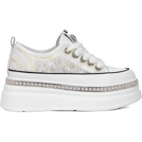 Resim Guja 25Y423-3 Kadın Taşlı Yürüyüş Ayakkabısı Beyaz 
