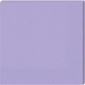 Resim Makaron Peçete. 33 x 33 CM - 16 Adet - Lila 