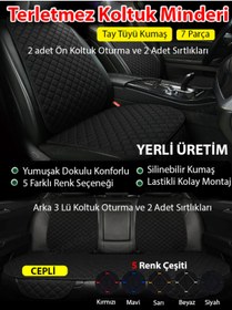 Resim Nuryak Oto Aksesuar Kia Cerato 2013-2018 7 parça Full Set Tay Tüyü Siyah Dikiş 