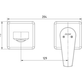 Resim Eca Niobe Ankastre Sıva Üstü Lavabo Bataryası 2'li 102167613-Kk 