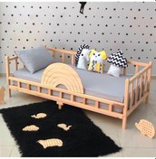 Resim Markaawm Markaawm Gökkuşağı Montessori Yatak 90X190 Çocuk Karyola Akçaağaç 