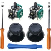 Resim Siyah-jcd 3d Analog Joystick Sensörü Modülü Potansiyometre Başparmak Çubuğu Microsoft Xbox One Serisi Sx Denetleyi 