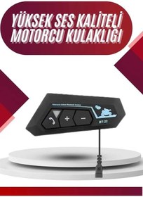 Resim Intercom Bluetooth Kask Kulaklık Motosiklet Kulaklık 5.0 Bluetooth 