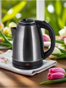 Resim Girist Burgaz Gümüş Renk Çlik Kettle 1800 W 