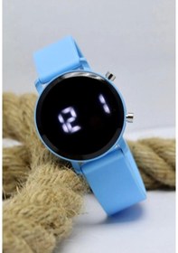 Resim Mavi Renk Kordon Takvim Özellikli Genç Çocuk Erkek Kol Saati Mls-422-1 