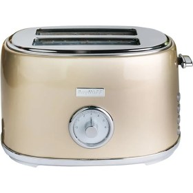 Resim Hype Store Berghoff Gem Metallic 2 Dilim Ekmek Kızartma Makinesi – 815 W, Paslanmaz Çelik Gövde | Gold 