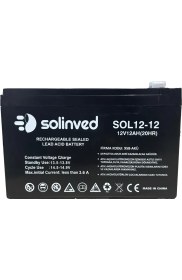 Resim Solinved 12V 12AH Ups ve Alarm Aküsü 