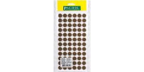 Resim Pacıfıc Kahverengi Yapışkanlı Yuvarlak Mobilya Keçesi 15*15 mm Keçeler Kahverengi 