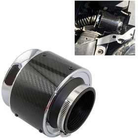 Resim Xh-un013 Araba Evrensel Modifiye Yüksek Akışlı Karbon Fiber Mantar Kafa Stili Hava Filtresi 