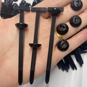 Resim 100 Adet Ağır Hizmet Tipi Kendinden Kilitli Naylon Bağcıklar - Siyah Plastik Çekmeçeli, UV Dayanıklı Yüksek Mukavemetli Bağlantı Elemanları - Araç Tamiri, Ev ve Ofis Kullanımı İçin Çok Amaçlı Organizasyon Aracı 