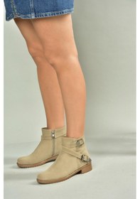 Resim Fox Shoes A726193402 Bej Süet Kadın Bot Bej-süet 