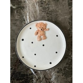 Resim Meggdecor Teddy Bear 2 Adet Kabartma 21CM Tabak 
