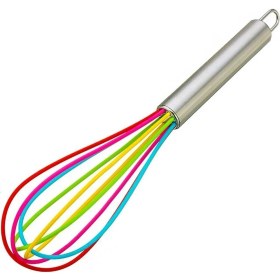 Resim Silikon Çırpıcı Metal Saplı Renkli Çırpma Teli 