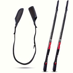 Resim 1 adet Balıkçılık Çubuğu Kapağı, Taşınabilir Balıkçılık Çubuğu Koruyucu, Siyah Koruyucu Çubuk ile Yüksek Elastikiyetli Büyülü Bağlama Kayışı ile Balıkçılık Çubukları için 