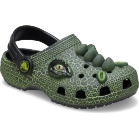 Resim Crocs Yeşil Erkek Çocuk Plaj Terliği 211372-CLASSIC Iam Scary Dino Clog 