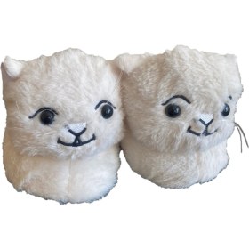 Resim VASKONİ Panduf Sevimli Kedi Hayvan Figürlü Peluş Kışlık Rahat Ev Terliği 