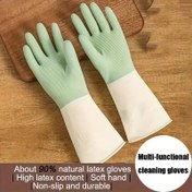 Resim Yemek Yıkama Eldiveni, Mutfak Temizliği İçin Kalınlaştırılmış Kauçuk Yıkama, Ev Temizliği, Dayanıklı Kalın ve Su Geçirmez, Tek Kullanımlık Eldiven, Lateks Eldiven, Mutfak Eldiveni, Bulaşık Yıkama Eldiveni, Temizlik Eldiveni, Kauçuk Eldiven 