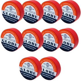 Resim Globe İzolebant Elektrik Bandı Kırmızı - 10 Adet 