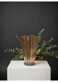 Resim Elta Collection 28 Cm Gold Cam Dekoratif Vazo Modern, Şık, Lüks Çiçek Ve Salon Vazosu Gold 