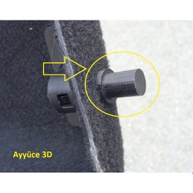 Resim Ayyüce 3d, Mini Cooper One Pandizot Pimleri, 2x, Siyah 