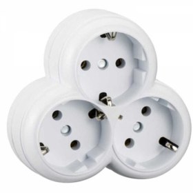 Resim TİMSAL ELEKTRİK Golyat 3'lü Topraklı Golyat Grup Priz 