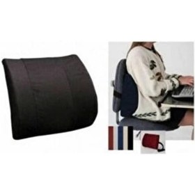 Resim Ortobedik Sırt Minderi Bel Yastığı Destek Araç Ofis Koltuk 