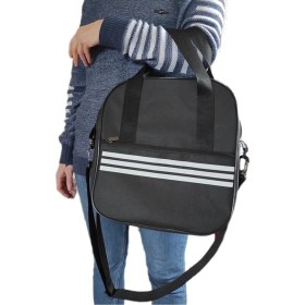 Resim Sevbags Yan Çizgili Spor Omuz Çantası 