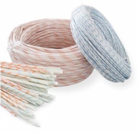 Resim Nexo Pvc Kaplı Camelyaf Makaron Beyaz Üzeri Çizgili (30mm) 25 Mt Rulo 